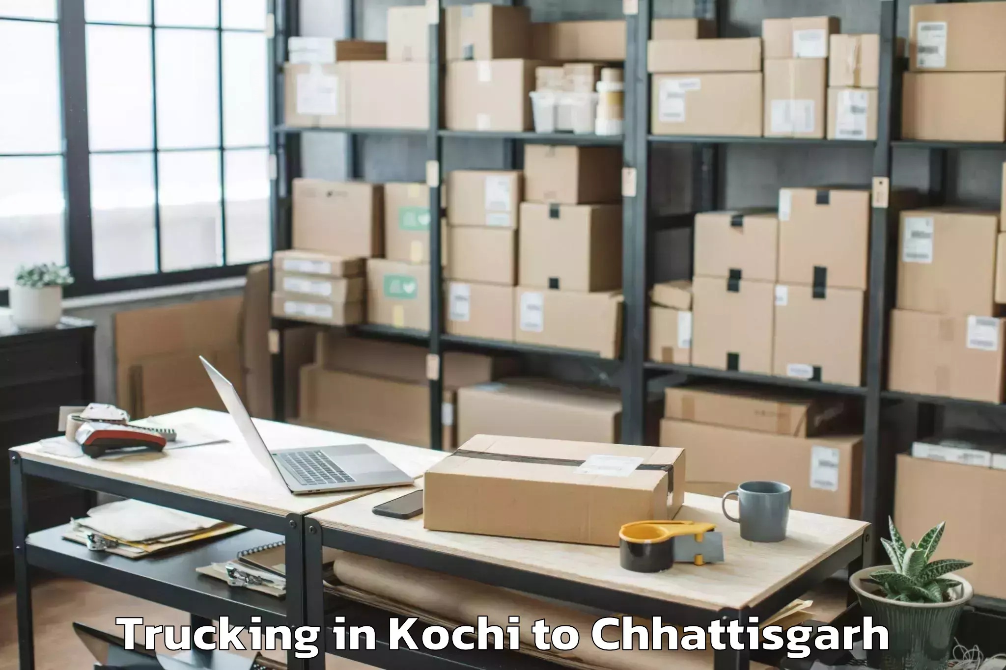 Book Your Kochi to Bastanar Trucking Today